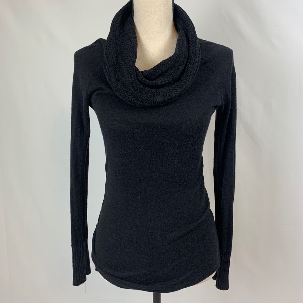 5/$25 Limited Black Cowl Neck Sweater Sz S